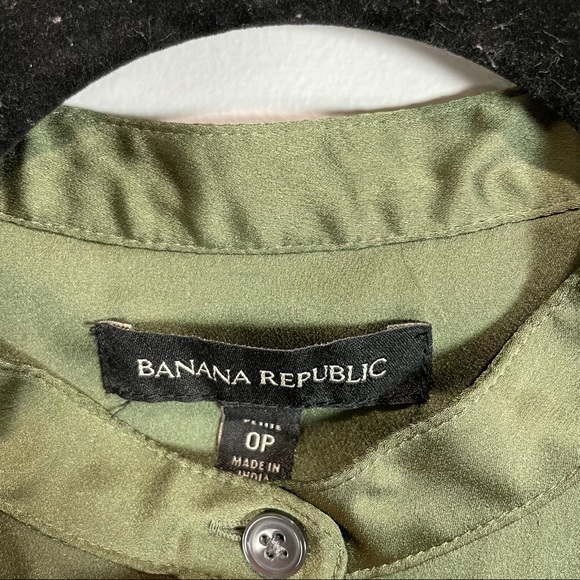 Banana Republic green olive cargo dress 0P Petite - Picture 12 of 12